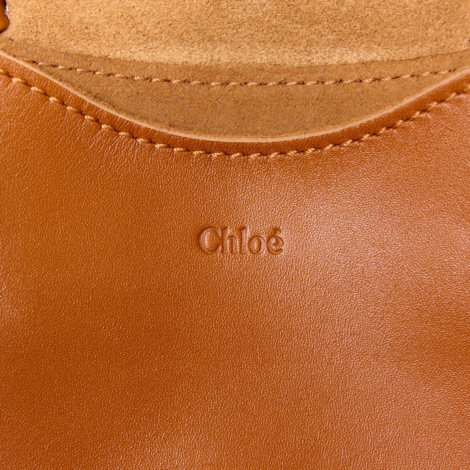 Chloe Calfskin Small Mony Tote Caramel 6 of 14