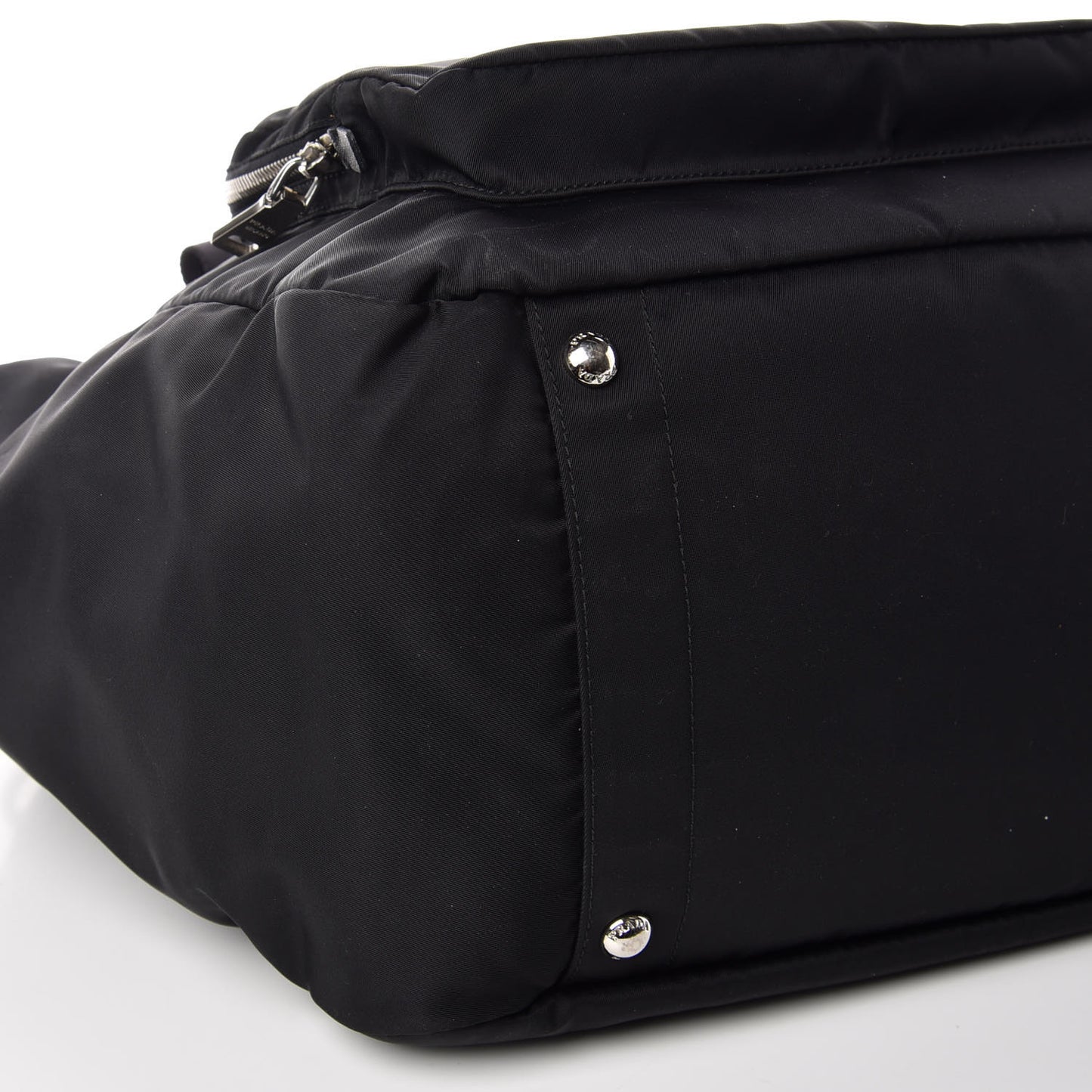 Tessuto Nylon Vela Diaper Bag Black