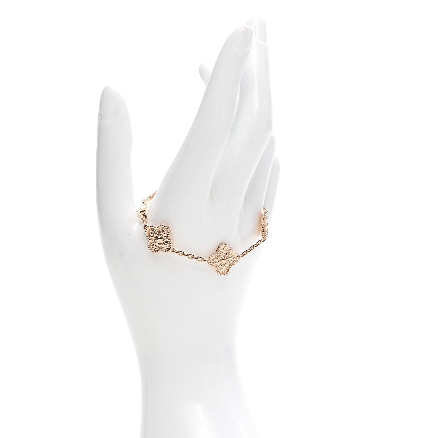 18K Rose Gold 5 Motifs Vintage Alhambra Bracelet