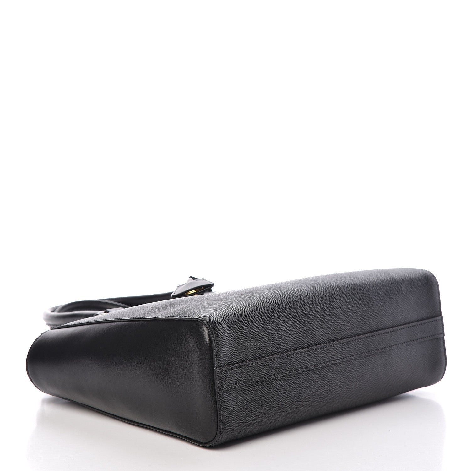 Prada Saffiano Soft Calfskin Zippered Tote Black 5 of 11