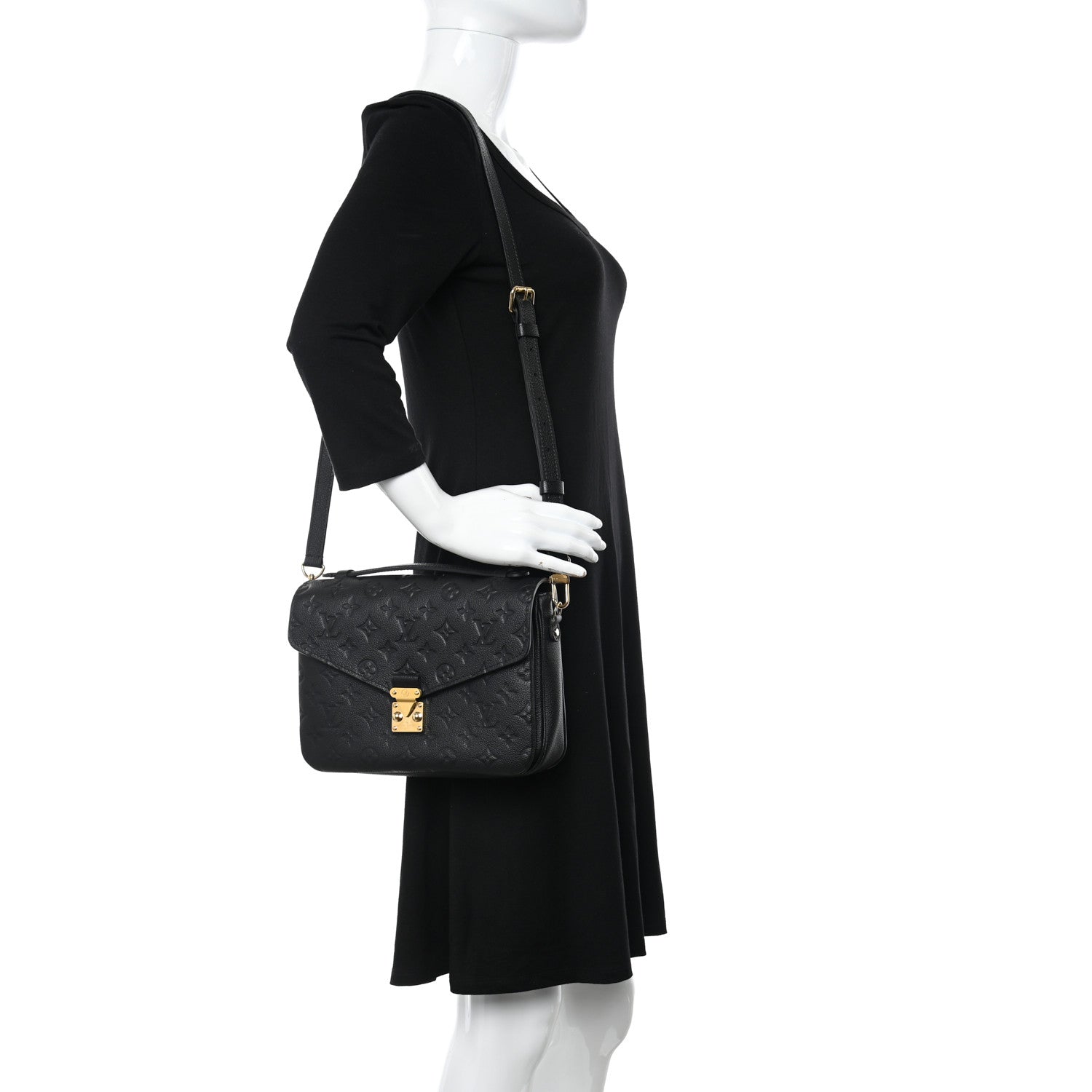 Louis Vuitton Empreinte Pochette Metis Black 2 of 10