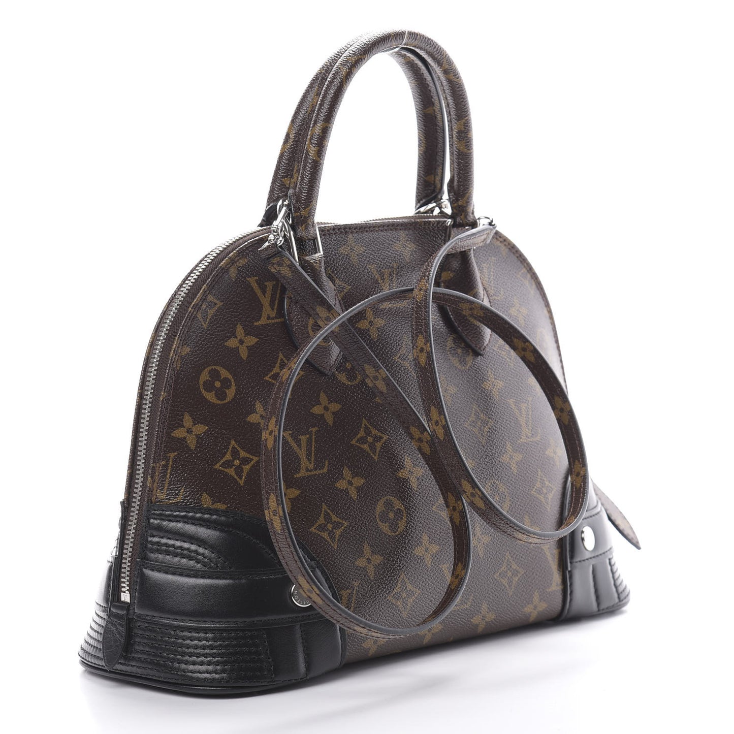Shiny Monogram Alma PM Black