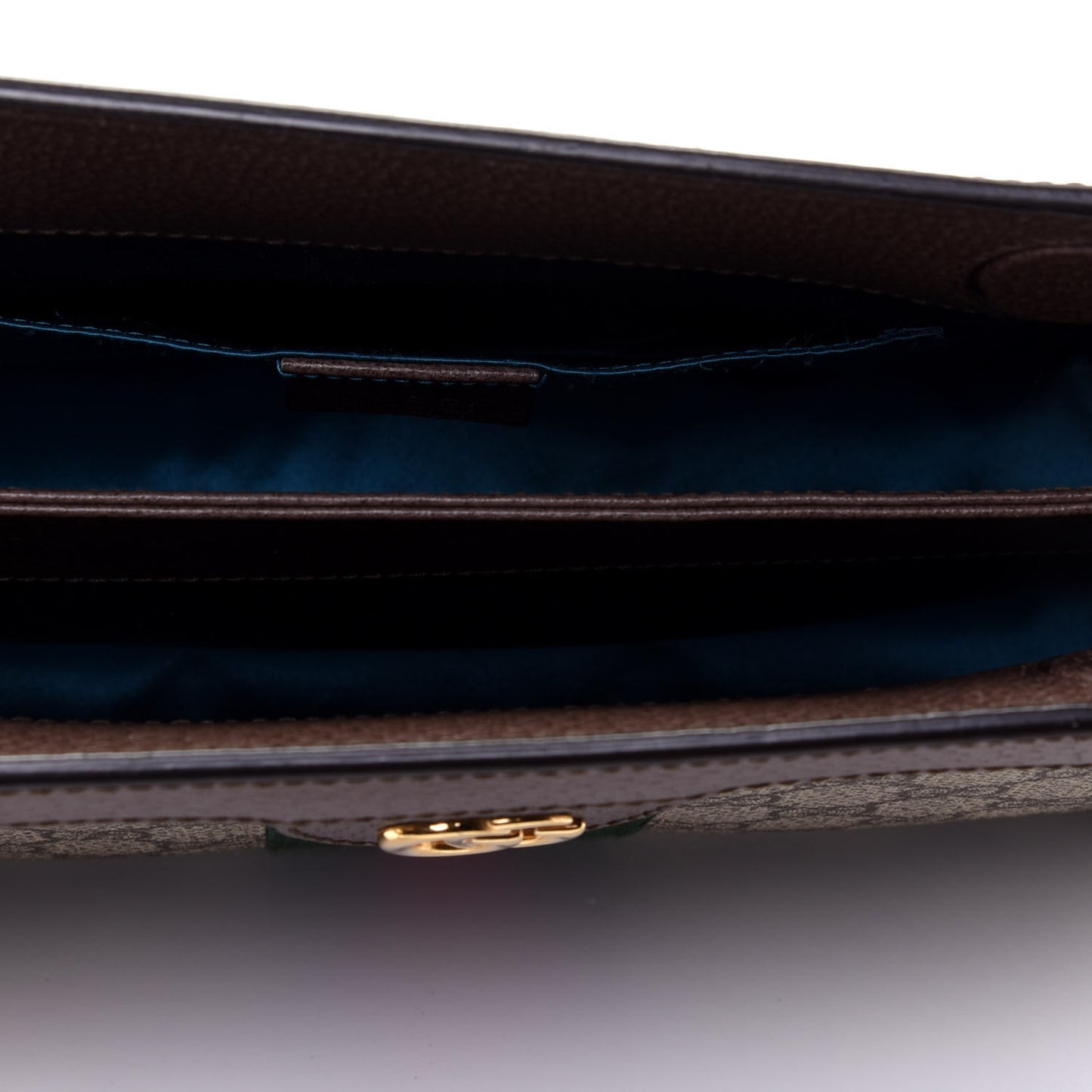 GG Supreme Monogram Web Small Ophidia Chain Shoulder Bag Brown