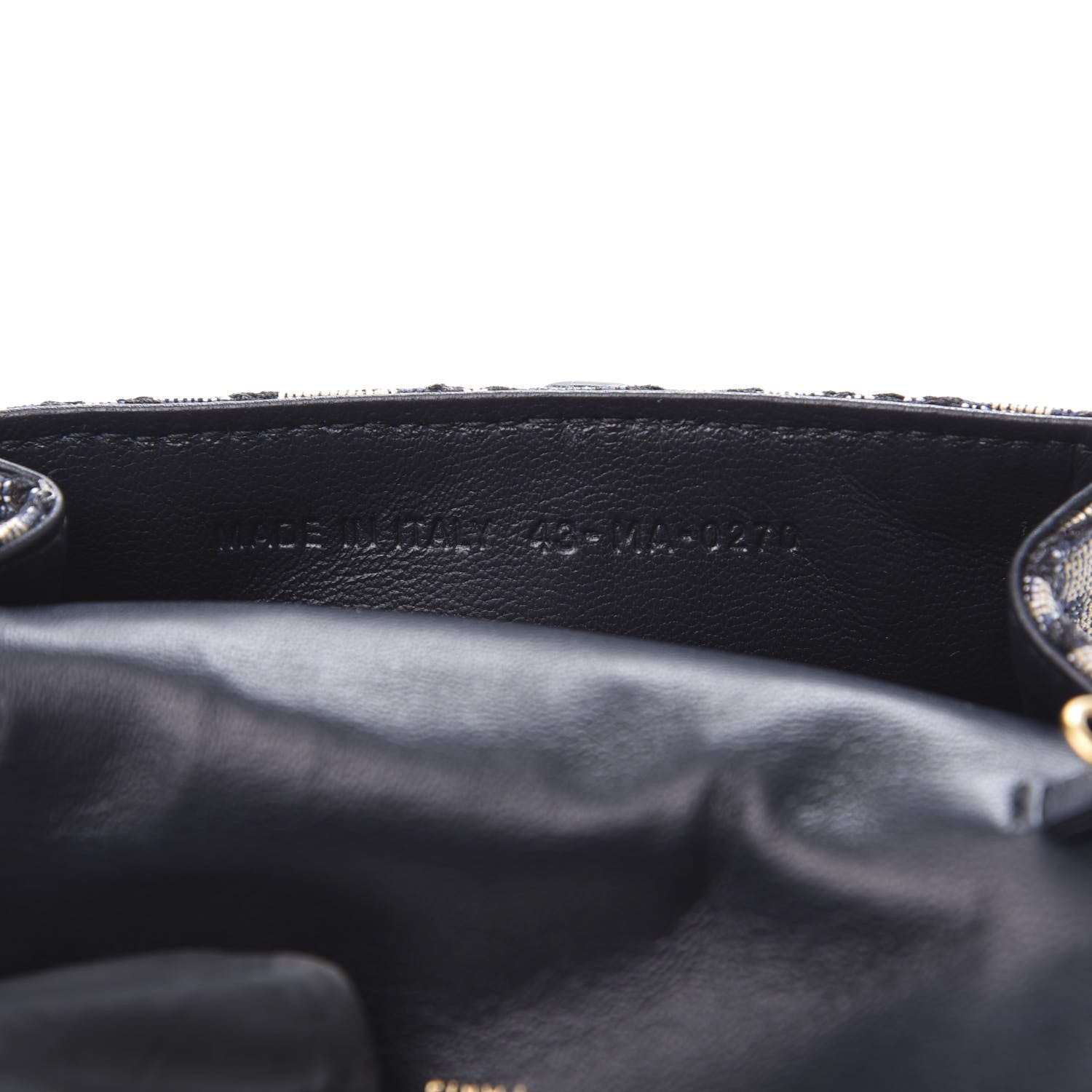 Christian Dior Oblique Nano Saddle Chain Pouch Blue 7 of 9