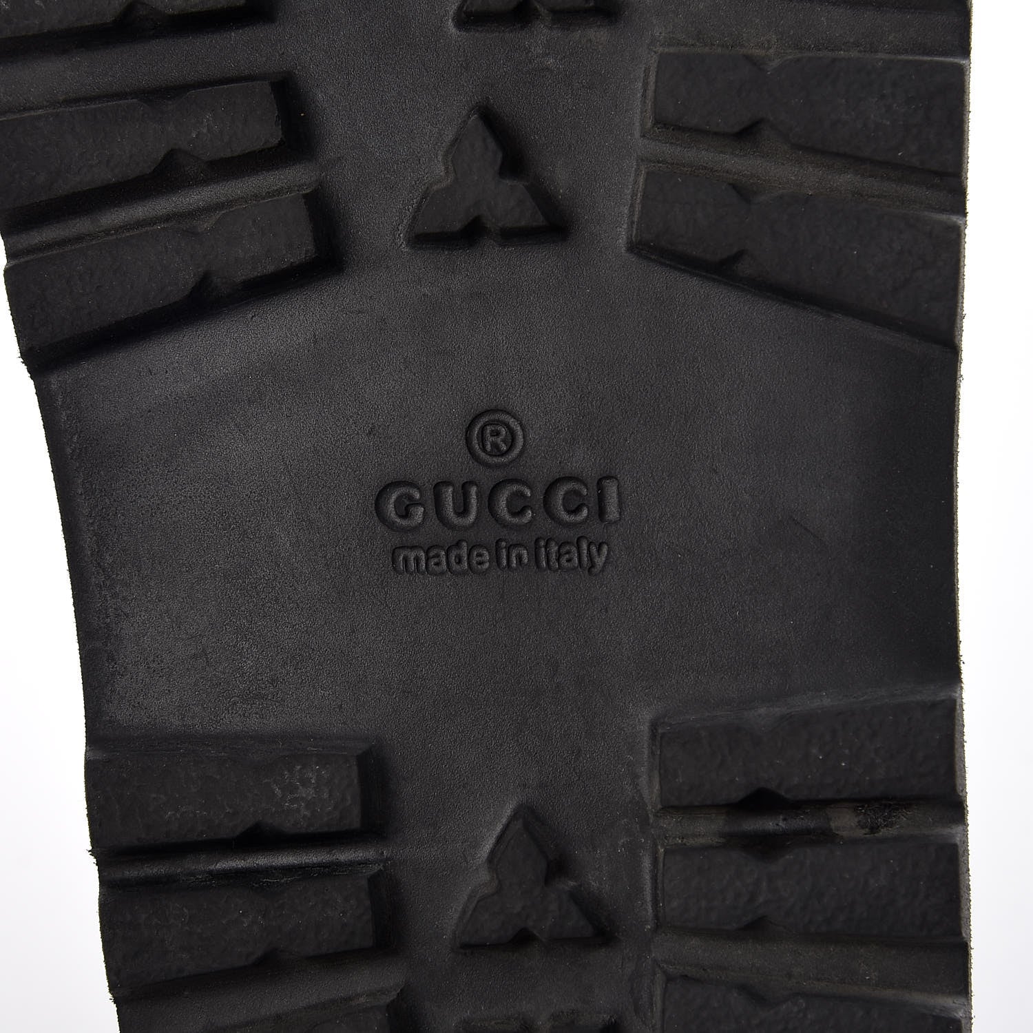 Gucci GG Supreme Monogram Angry Cat Mens Lug Sole Slide Sandals 5 Ebony 6 of 7