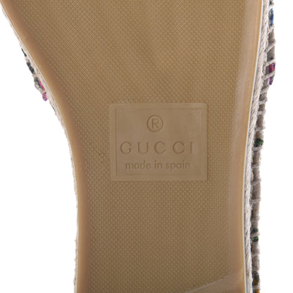 Gucci Canvas Flora Print Espadrilles 40 White Multicolor Fuxia 6 of 7