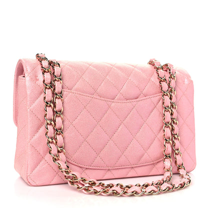 Chanel Iridescent Caviar Quilted Small Double Flap Pink 3 of 11