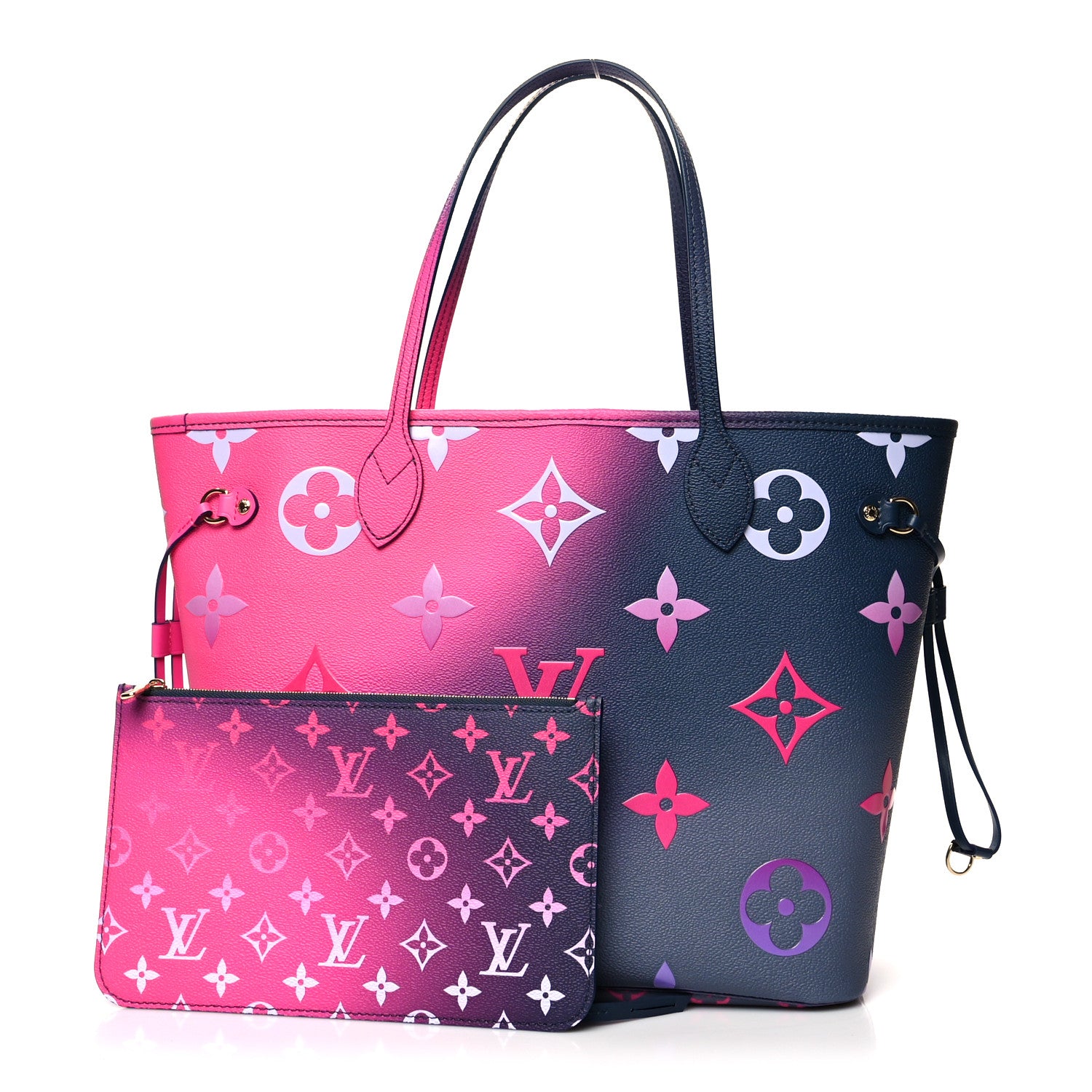 Louis Vuitton Monogram Giant Spring In The City Neverfull MM Midnight Fuchsia 1 of 11