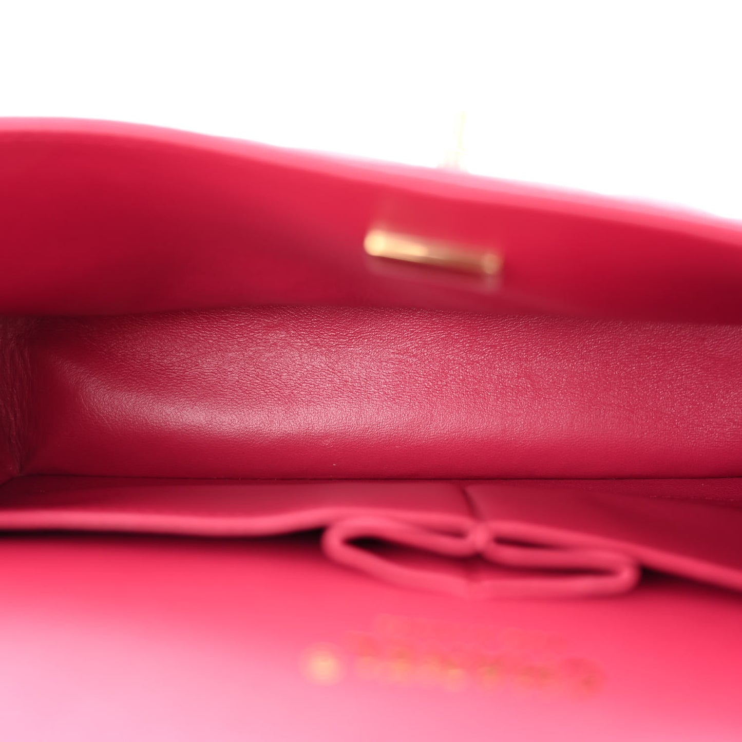 Caviar Quilted Small Double Flap Fuchsia