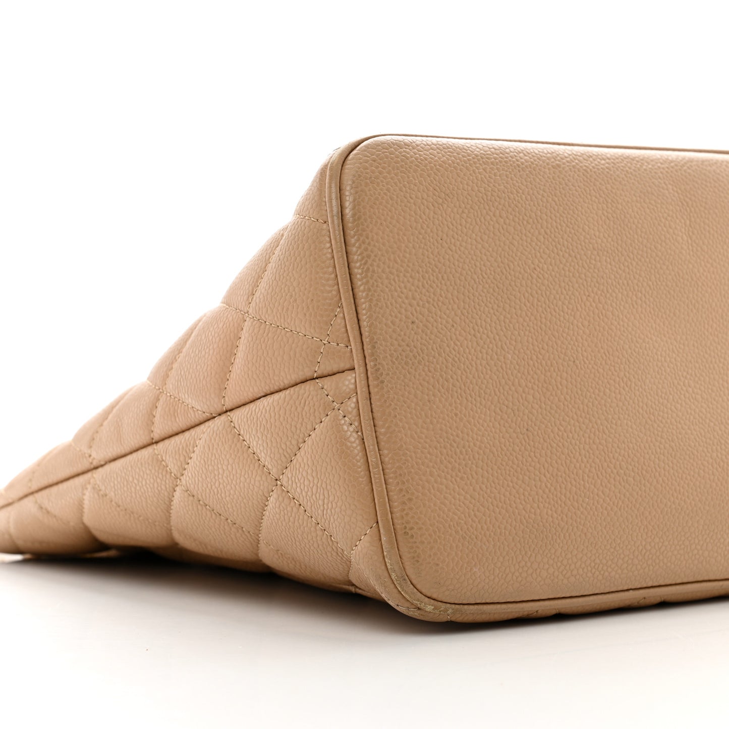 Caviar Quilted Medallion Tote Beige