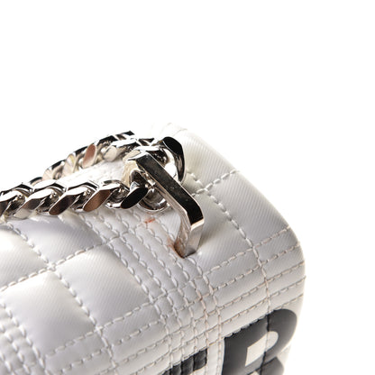 Burberry Quilted Horseferry Print Small Lola Bag White 9 of 9
