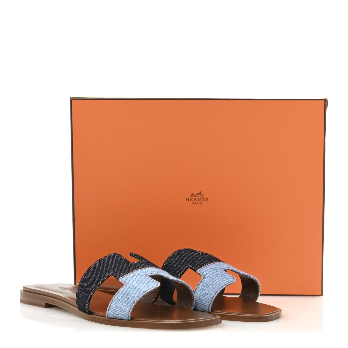 Denim Canvas Oran Sandals 39.5 Bleu Brut Bleu Clair