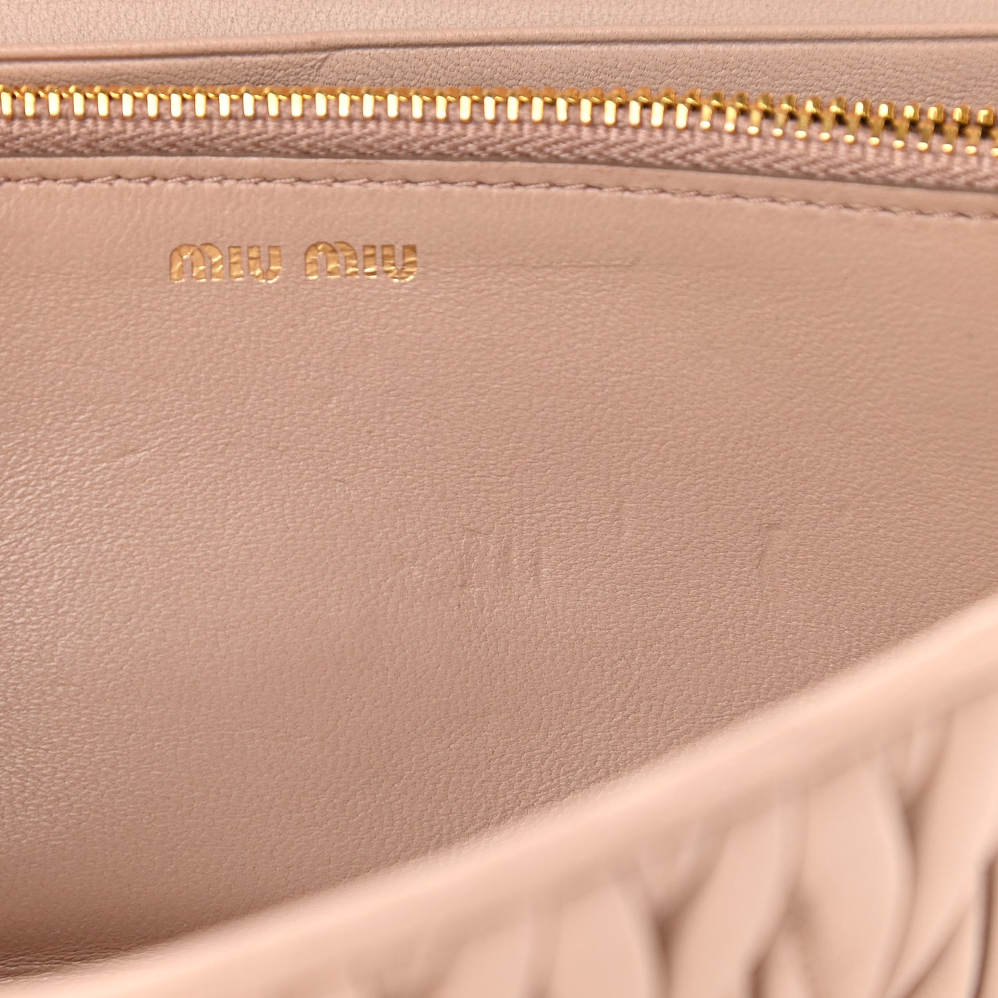 Nappa Matelasse Flap Wallet Cammeo
