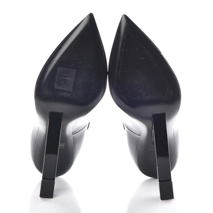 Saint Laurent Patent Opyum Appelle Moi Ankle Strap Pump 37 Black 5 of 11
