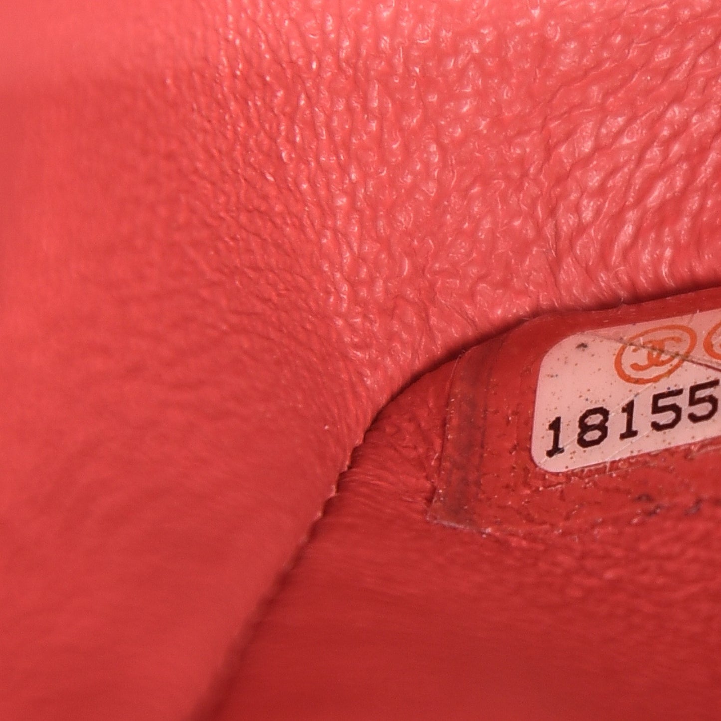 Iridescent Caviar Quilted Jumbo Double Flap Coral
