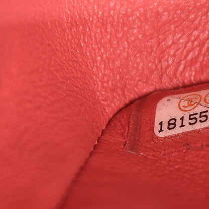 Chanel Iridescent Caviar Quilted Jumbo Double Flap Coral 8 of 17