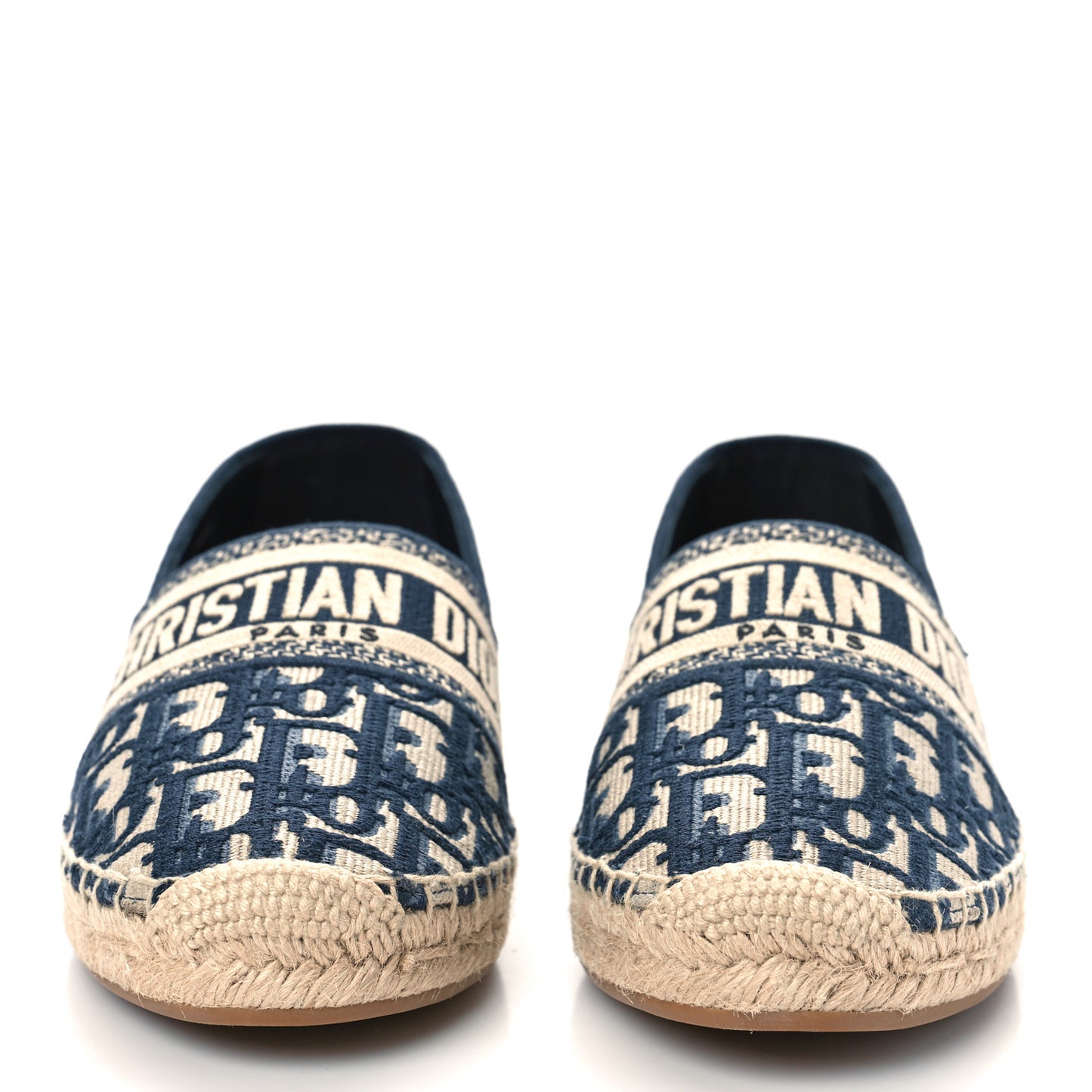 Oblique Embroidered Granville 15mm Espadrilles 40.5 Deep Blue