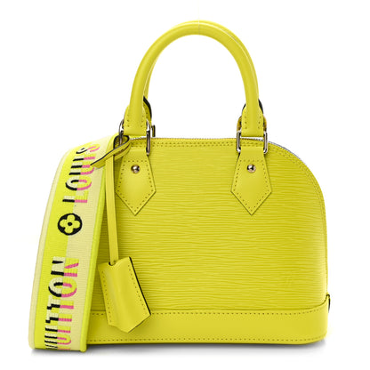 Louis Vuitton Epi Jacquard Alma BB Yellow Citron 1 of 9