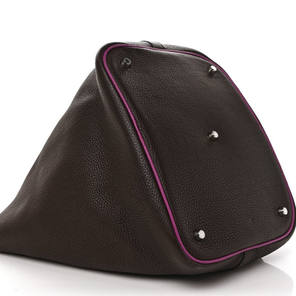 Hermes Taurillon Clemence Swift Eclat Picotin Lock 22 MM Ebene Cyclamen 7 of 8