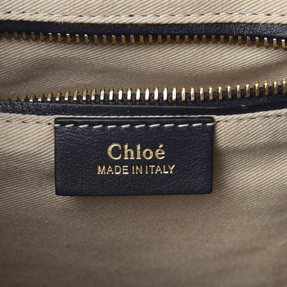 Chloe Calfskin Quilted Medium Faye Backpack Full Blue 6 of 10