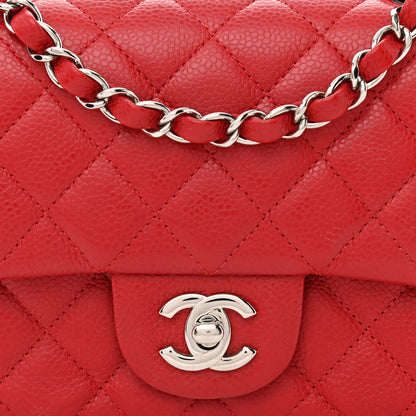 Chanel Caviar Quilted Mini Square Flap Red 8 of 11