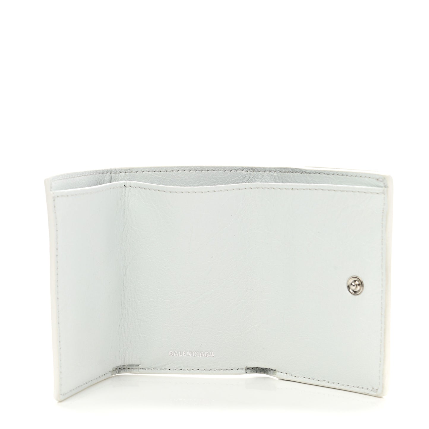 Agneau Graffiti Mini Papier Wallet White Multicolor