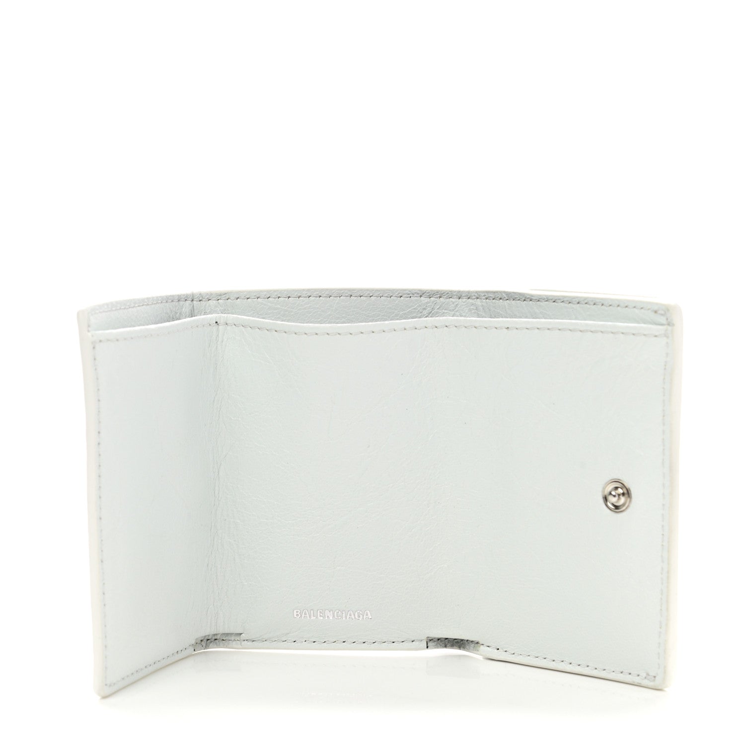 Balenciaga Agneau Graffiti Mini Papier Wallet White Multicolor 5 of 9