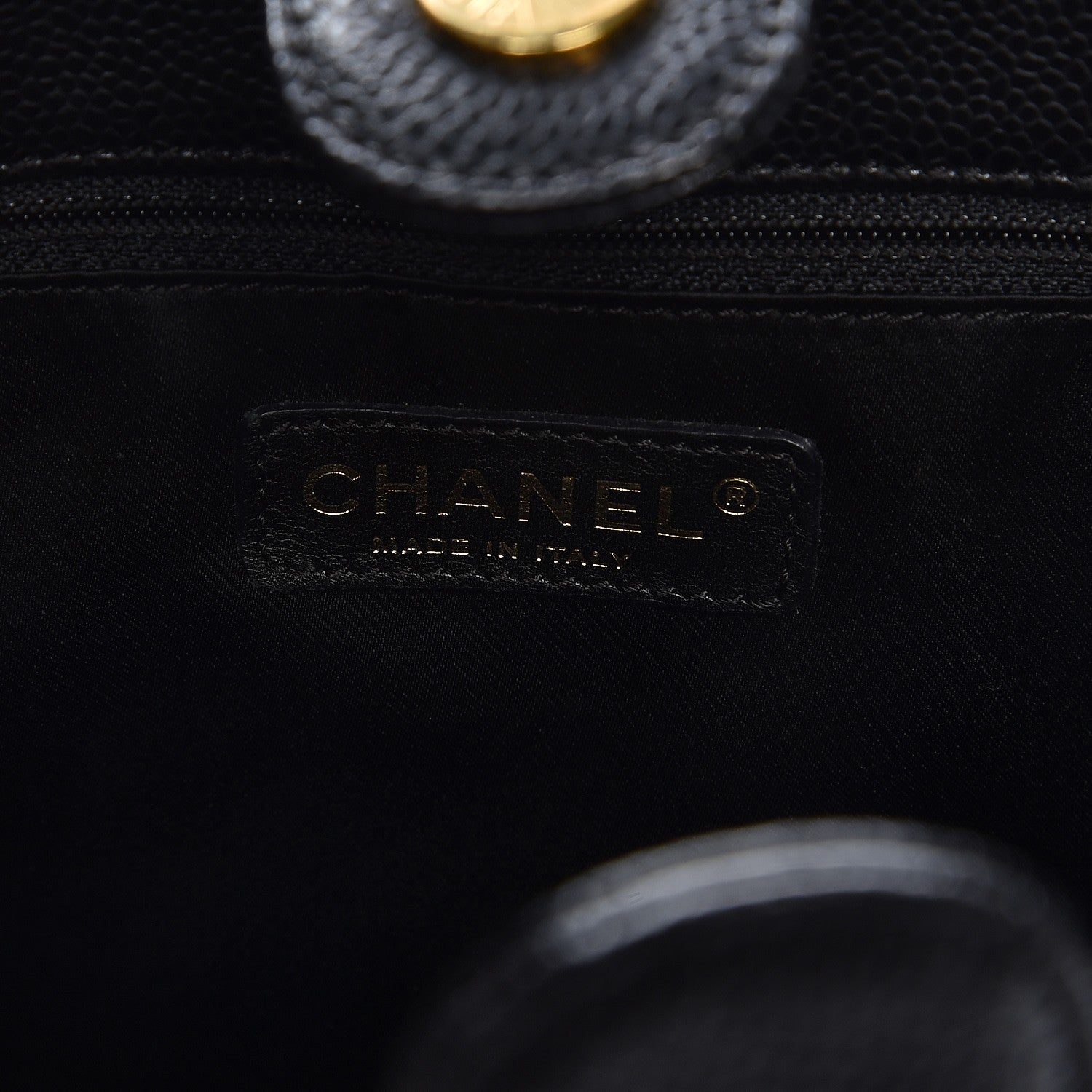Chanel Caviar Quilted Petit Shopping Tote PST Black 6 of 12