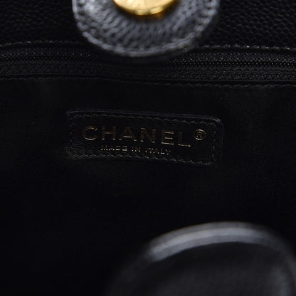 Chanel Caviar Quilted Petit Shopping Tote PST Black 6 of 12