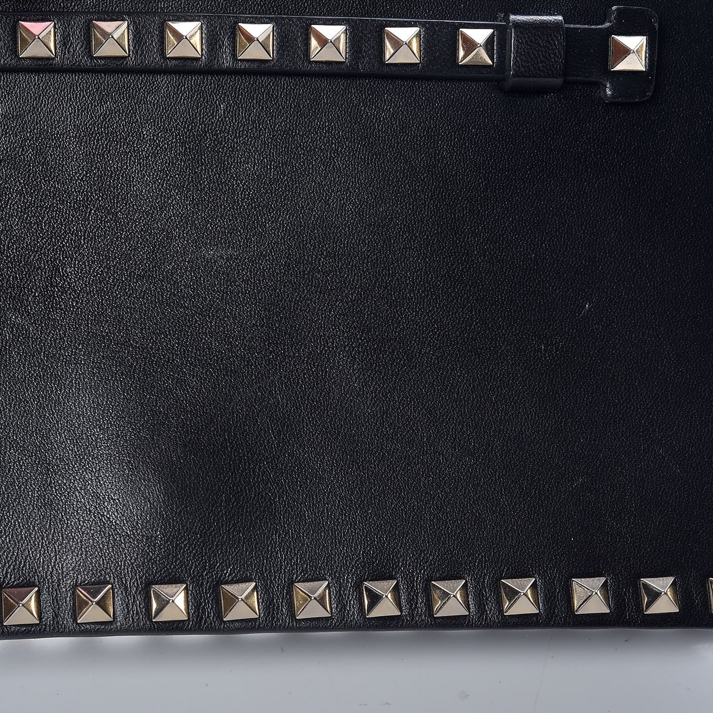 Nappa Rockstud Wristlet Clutch Black