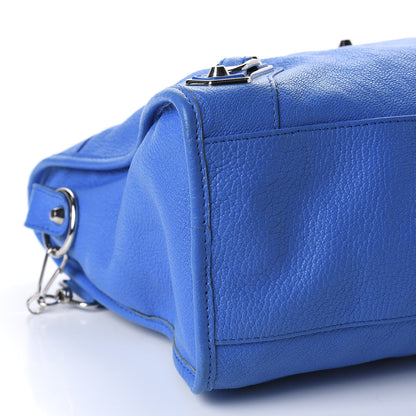 Balenciaga Chevre Silver Metallic Edge Hardware City Bleu Ceylon 7 of 14