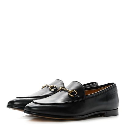 Gucci Calfskin Womens Jordaan Loafers 37 Black 3 of 8