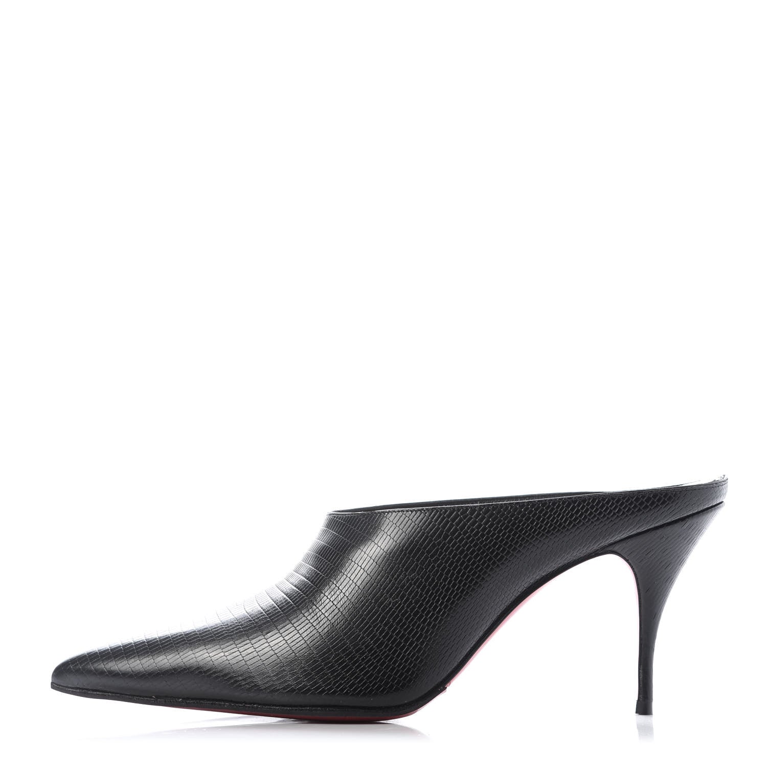 Christian Louboutin Calfskin Zarli Quart 80 Mules 40.5 Black 1 of 9