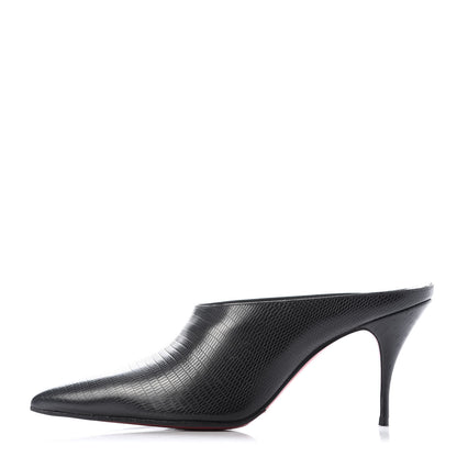 Christian Louboutin Calfskin Zarli Quart 80 Mules 40.5 Black 1 of 9