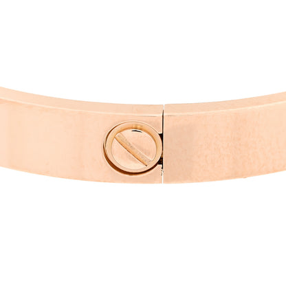 Cartier 18K Pink Gold 4 Diamond LOVE Bracelet 18 10 of 10