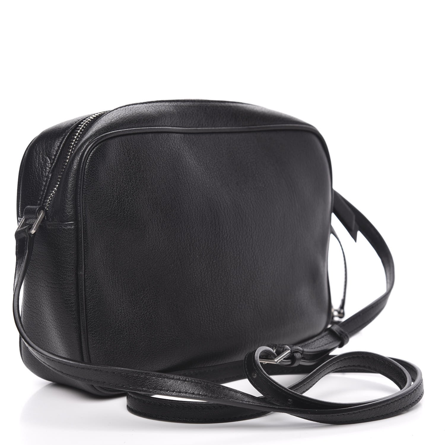 Saint Laurent Grained Lambskin Monogram Lou Camera Bag Black 3 of 12