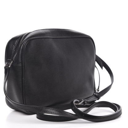 Saint Laurent Grained Lambskin Monogram Lou Camera Bag Black 3 of 12