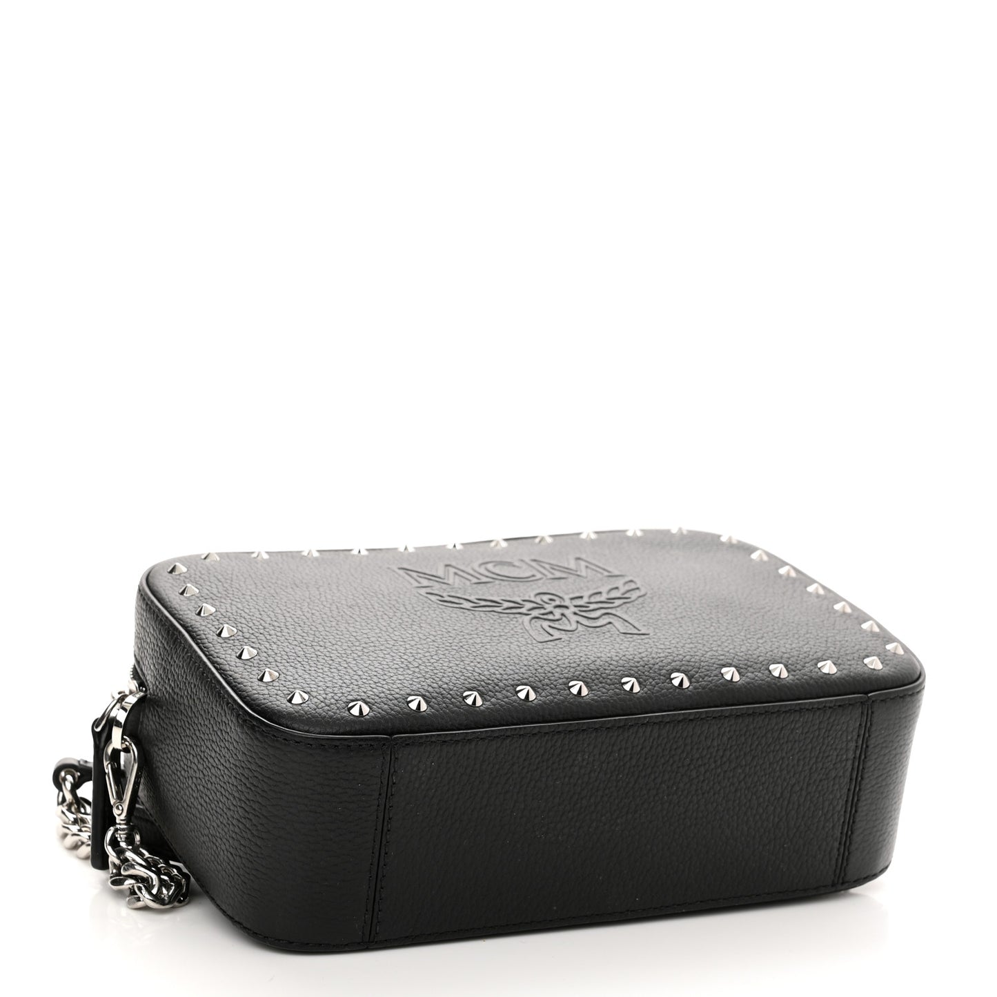 Calfskin Chanswell Studded Camera Bag Black