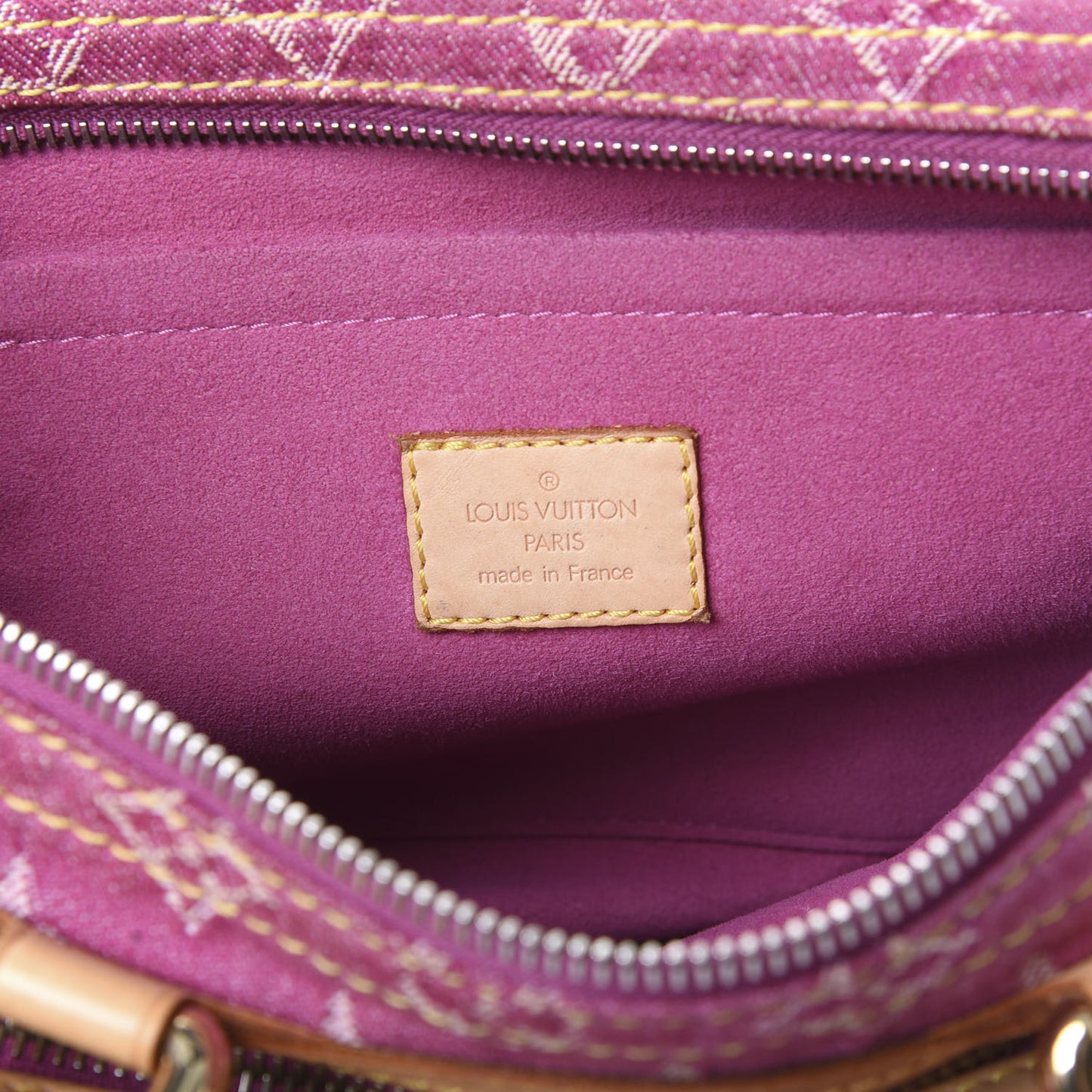 Monogram Denim Neo Speedy Fuchsia