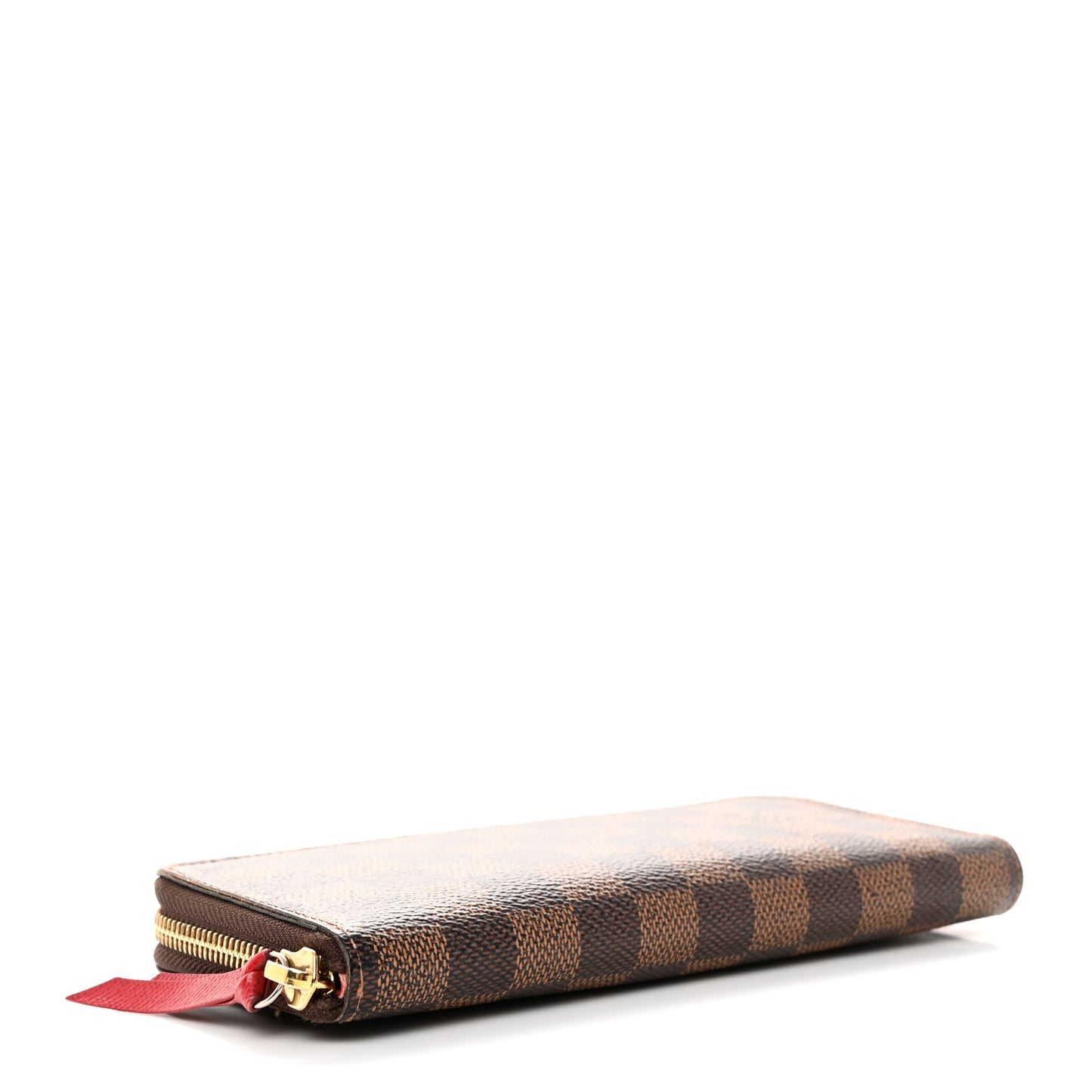 Damier Ebene Clemence Wallet Cherry