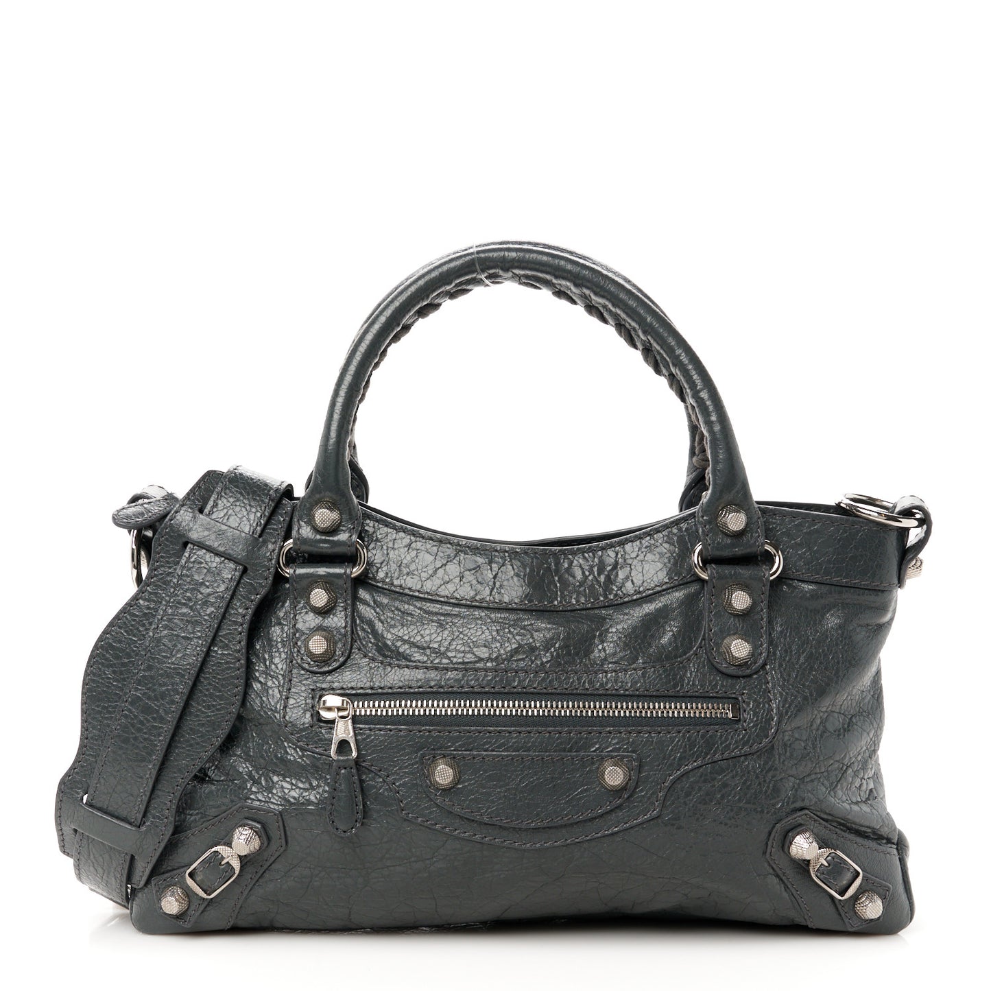 Agneau Giant 12 Silver Hardware First Gris Fossile