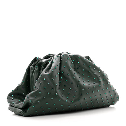 Bottega Veneta Nappa Crystal Embellished Teen Pouch Raintree 3 of 7