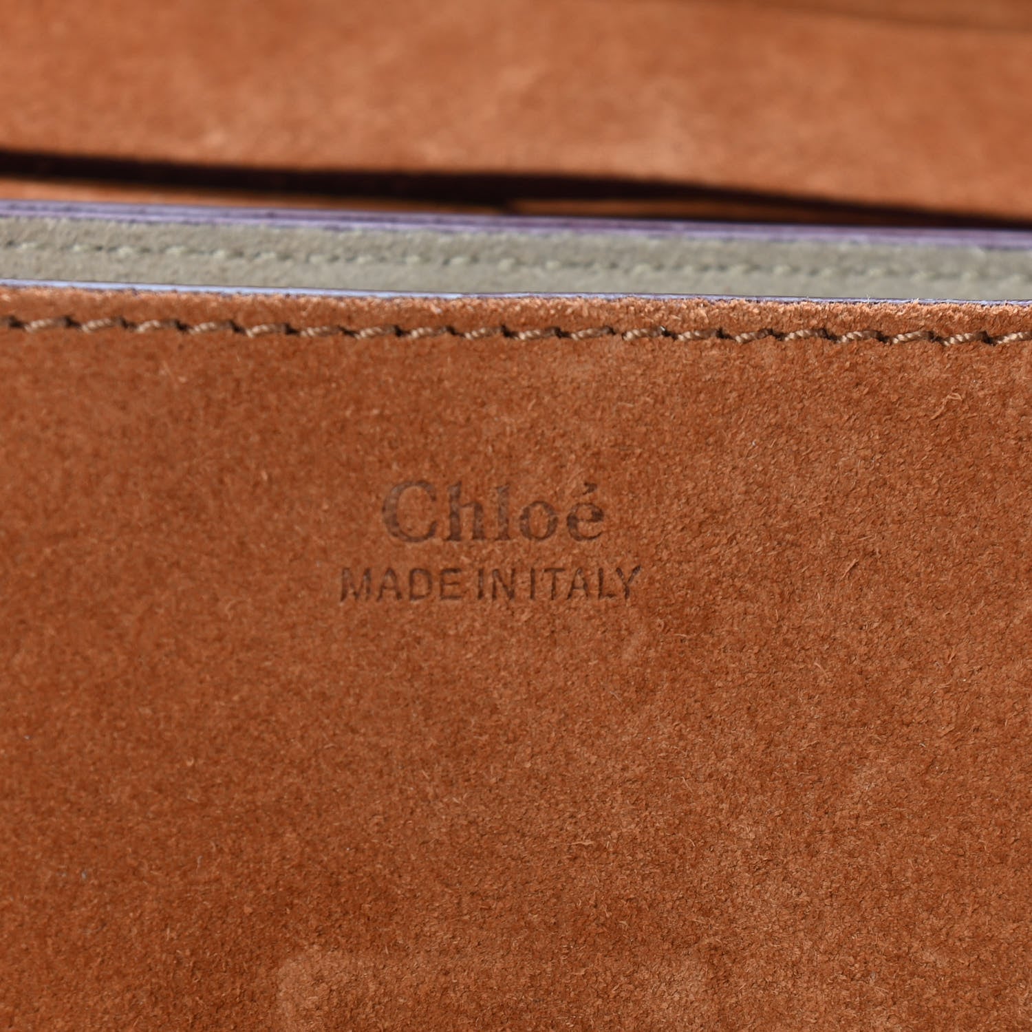 Chloe Suede Smooth Calfskin Mini Drew Shoulder Bag Caramel 10 of 13