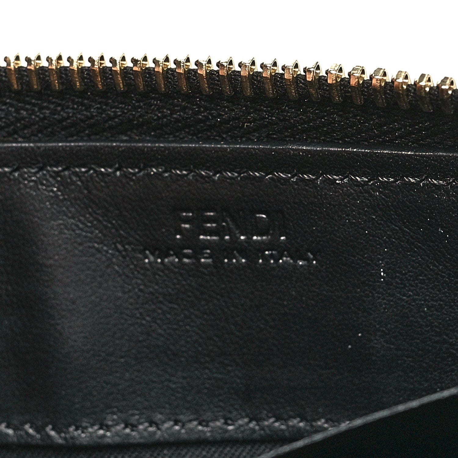 Fendi Vitello Liberty Lucido F is Fendi Zip Around Wallet Black 6 of 9