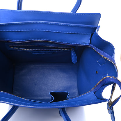 Celine Smooth Calfskin Mini Luggage Royal Blue 4 of 4