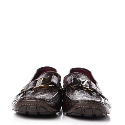 Louis Vuitton Mens Crocodile Monte Carlo Loafers 10 Cacao 2 of 10