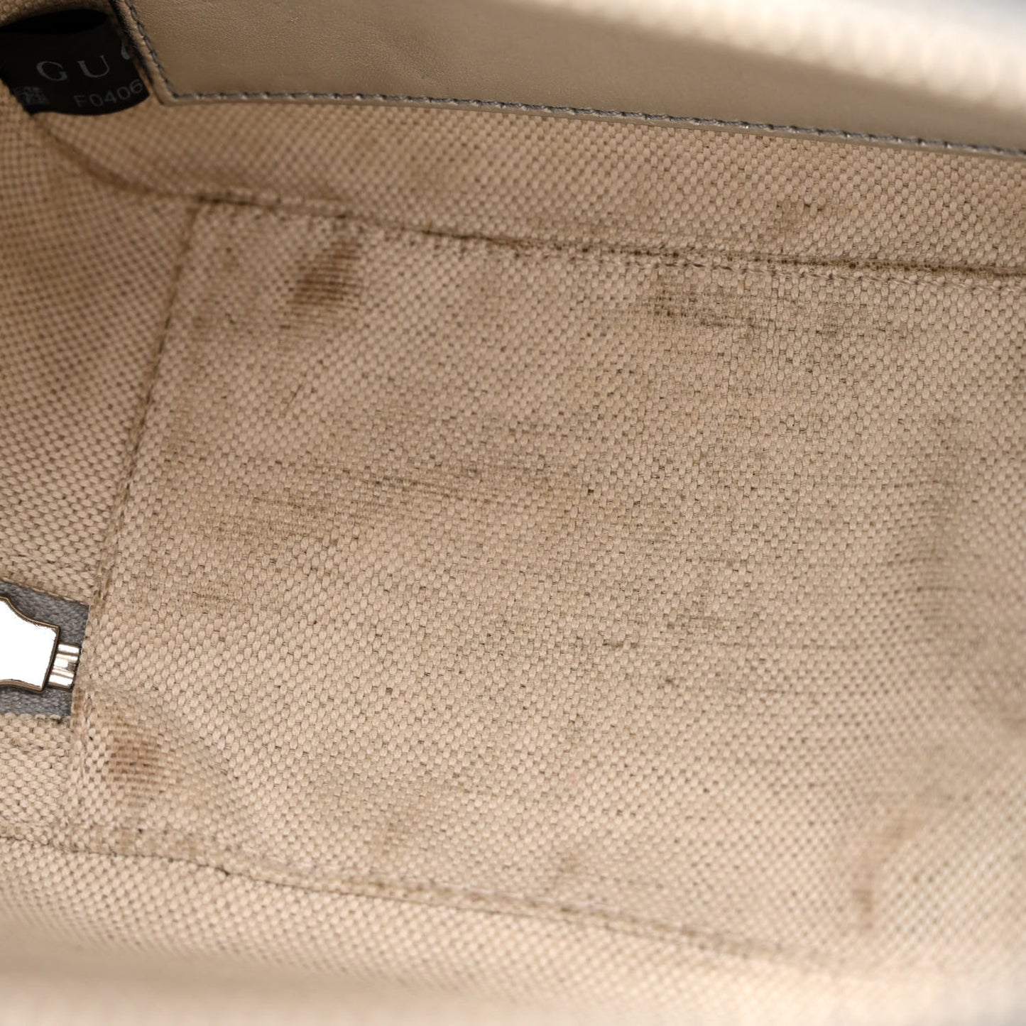 Metallic Sakai Be Green Calfskin Diagonal Stitched Blondie Top Handle Bag Silver