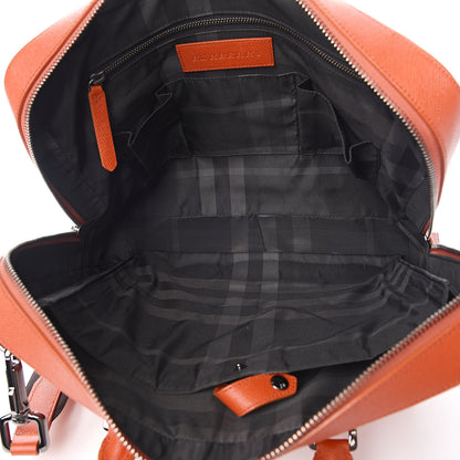 Burberry Textured Calfskin Briefcase Orange 5 of 9
