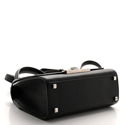 Moynat Taurillon Blush Rejane BB Black 4 of 9