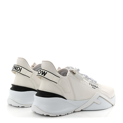 Fendi Vitello Womens Fendi Flow Low Top Sneakers 39.5 Ultra White 4 of 10